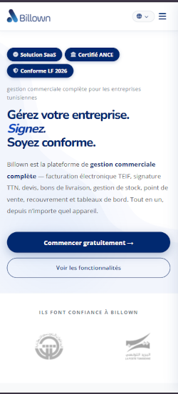 Billown sur mobile